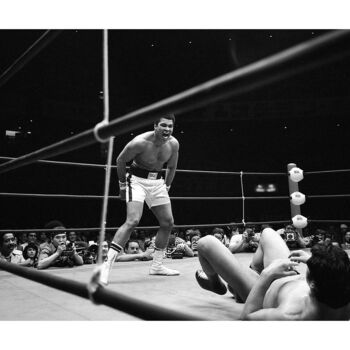 Fotografia intitolato "Muhammad Ali vs Ant…" da Claude Charlier, Opera d'arte originale, fotografia a pellicola
