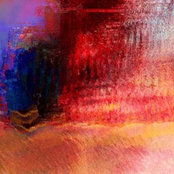 Digital Arts titled "Incendie d'un palai…" by Claude Cossu, Original Artwork, Digital Painting