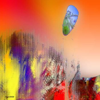 Arts numériques intitulée "Fantasmagorie" par Claude Cossu, Œuvre d'art originale, Peinture numérique