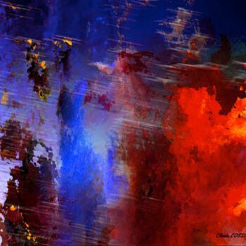 Digital Arts titled "Coup de vent" by Claude Cossu, Original Artwork, Digital Painting