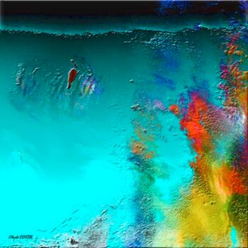 Digitale Kunst mit dem Titel "Envol de couleurs v…" von Claude Cossu, Original-Kunstwerk, Digitale Malerei