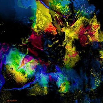 Digitale Kunst mit dem Titel "L'Univers du papill…" von Claude Cossu, Original-Kunstwerk, Digitale Malerei