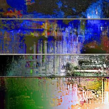 Digitale Kunst mit dem Titel "Souvenirs mélangés" von Claude Cossu, Original-Kunstwerk, Digitale Malerei