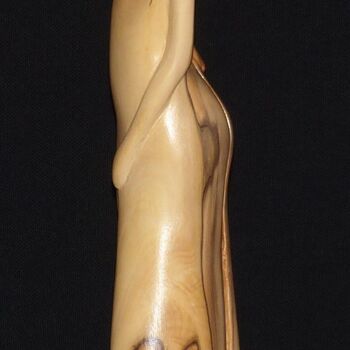 Скульптура под названием "d'Être" - Claude David, Подлинное произведение искусства, Дерево