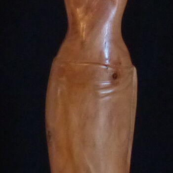 Скульптура под названием "Indiscrétions" - Claude David, Подлинное произведение искусства, Дерево