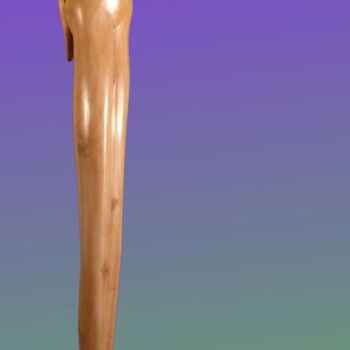 Скульптура под названием "Sève" - Claude David, Подлинное произведение искусства, Дерево