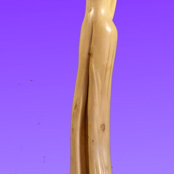 雕塑 标题为“Fleur d'Âme” 由Claude David, 原创艺术品, 木