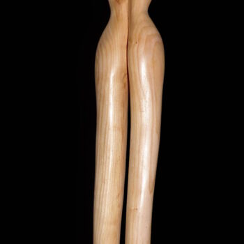 Sculpture titled "Evanescence" by Claude David, Original Artwork, Wood