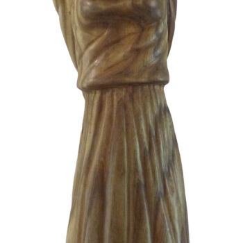 Sculptuur getiteld "Osmose" door Claude David, Origineel Kunstwerk, Hout