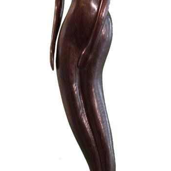 Sculpture intitulée "A l'Aube" par Claude David, Œuvre d'art originale, Bois