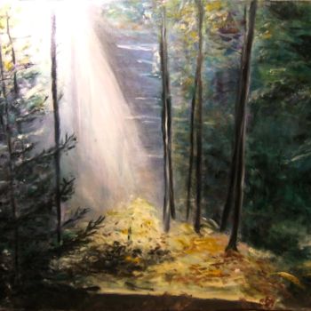 Painting titled "Ombre et lumière" by Emma, Original Artwork