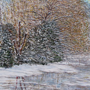 제목이 "FRIMAS"인 미술작품 Claude Evrard로, 원작, 기름 나무 들것 프레임에 장착됨
