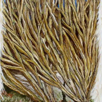 Pintura titulada "VARIATIONS CACTEES" por Claude Evrard, Obra de arte original, Oleo Montado en Bastidor de camilla de madera