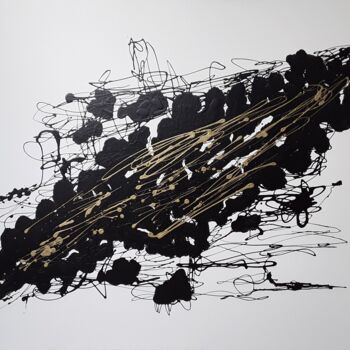 "black and white 16" başlıklı Tablo Claude Goasguen tarafından, Orijinal sanat, Akrilik