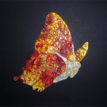 Peinture intitulée "Butterfly" par Claude Goasguen, Œuvre d'art originale, Aquarelle