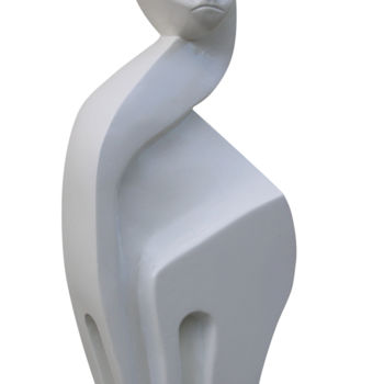 Sculptuur getiteld "NEW CAT" door Claude Gorski, Origineel Kunstwerk, Hout