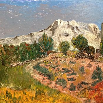 Painting titled "Sainte Victoire" by Claude Grandpierre, Original Artwork