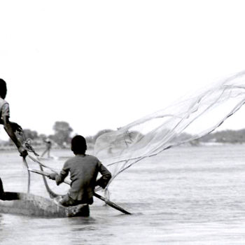 Photographie intitulée "scène de pêche sur…" par Claude Guillemet, Œuvre d'art originale, Photographie non manipulée