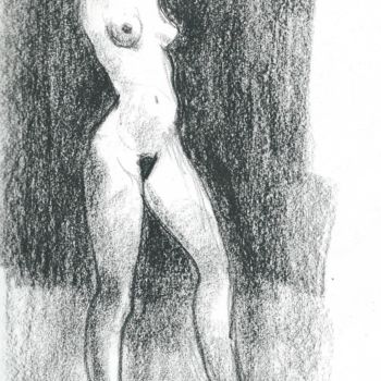 Drawing titled "La fine" by Claude Hardenne, Original Artwork