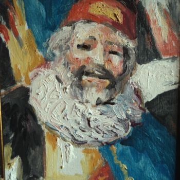 Peinture intitulée "Autoportrait en Mol…" par Claude Hardenne, Œuvre d'art originale