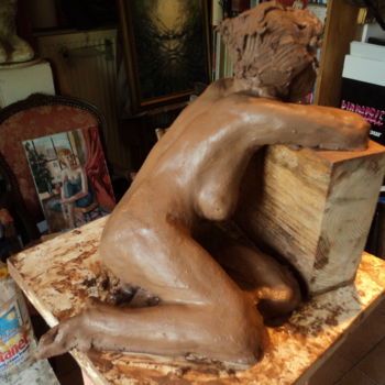 Skulptur mit dem Titel "Repos" von Claude Hardenne, Original-Kunstwerk