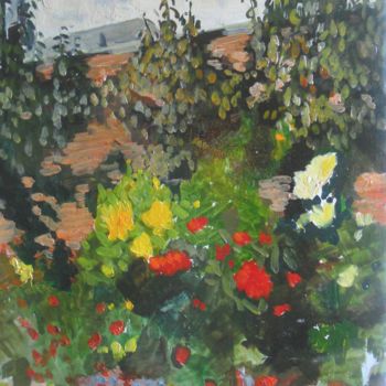 绘画 标题为“un jardin” 由Claude Hardenne, 原创艺术品