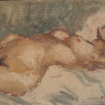 Pittura intitolato "sieste" da Claude Hardenne, Opera d'arte originale