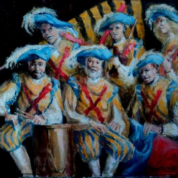 Painting titled "Alfers" by Claude Hardenne, Original Artwork