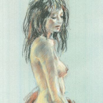 Drawing titled "Etude" by Claude Hardenne, Original Artwork
