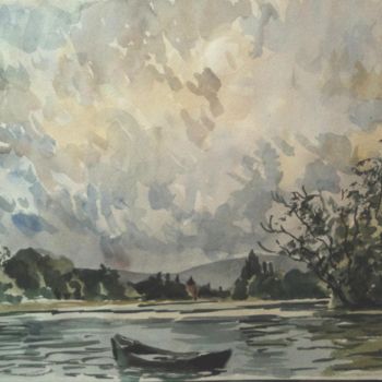Painting titled "Meuse" by Claude Hardenne, Original Artwork