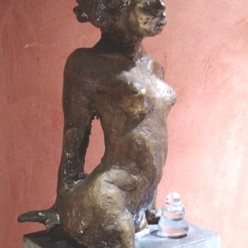 Sculpture intitulée "Séductrice" par Claude Hardenne, Œuvre d'art originale