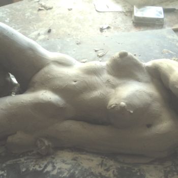 Rzeźba zatytułowany „En cours...” autorstwa Claude Hardenne, Oryginalna praca, Terakota