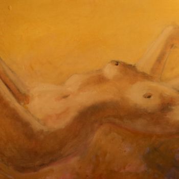 Painting titled "Dorée" by Claude Hardenne, Original Artwork, Oil