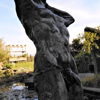Sculpture intitulée "Foudroyé!" par Claude Hardenne, Œuvre d'art originale, Bronze