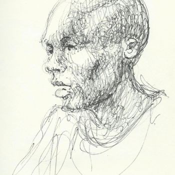 Drawing titled "Pitcho Womba Konga,…" by Claude Hardenne, Original Artwork