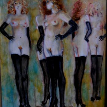 Pintura titulada "Miroirs" por Claude Hardenne, Obra de arte original
