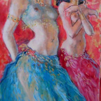 Painting titled "danseuses" by Claude Hardenne, Original Artwork