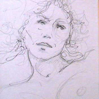 Drawing titled "EXPRESSION" by Claude Hardenne, Original Artwork