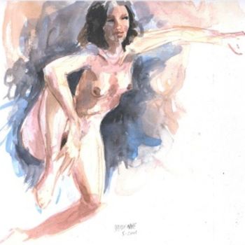 Painting titled "Détendue" by Claude Hardenne, Original Artwork
