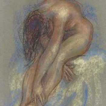 Disegno intitolato "Etude de nu" da Claude Hardenne, Opera d'arte originale