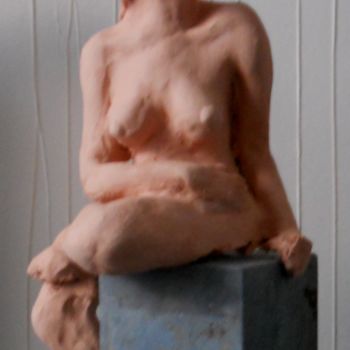 Sculpture intitulée "attentive" par Claude Hardenne, Œuvre d'art originale