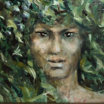 Painting titled "Faune" by Claude Hardenne, Original Artwork