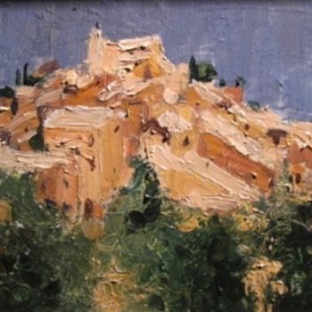 Pintura intitulada "Roussillon (esquiss…" por Claude Hardenne, Obras de arte originais