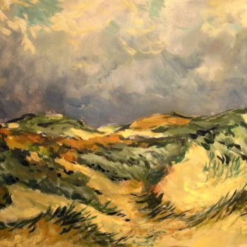 Malarstwo zatytułowany „Dunes (côte belge)” autorstwa Claude Hardenne, Oryginalna praca