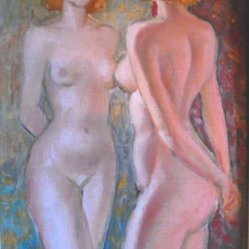 Peinture intitulée "Miroir, dis-moi qui…" par Claude Hardenne, Œuvre d'art originale