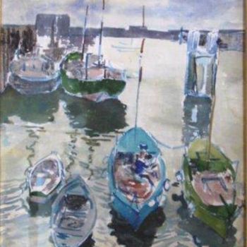 Ζωγραφική με τίτλο "Ostende" από Claude Hardenne, Αυθεντικά έργα τέχνης