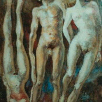 Pittura intitolato "Triade" da Claude Hardenne, Opera d'arte originale