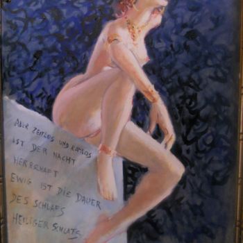 Painting titled "Au seuil de la Nuit…" by Claude Hardenne, Original Artwork