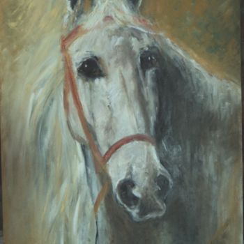 Painting titled "equus" by Claude Hardenne, Original Artwork