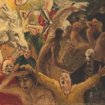 Pittura intitolato "Chevalières de l'Ap…" da Claude Hardenne, Opera d'arte originale